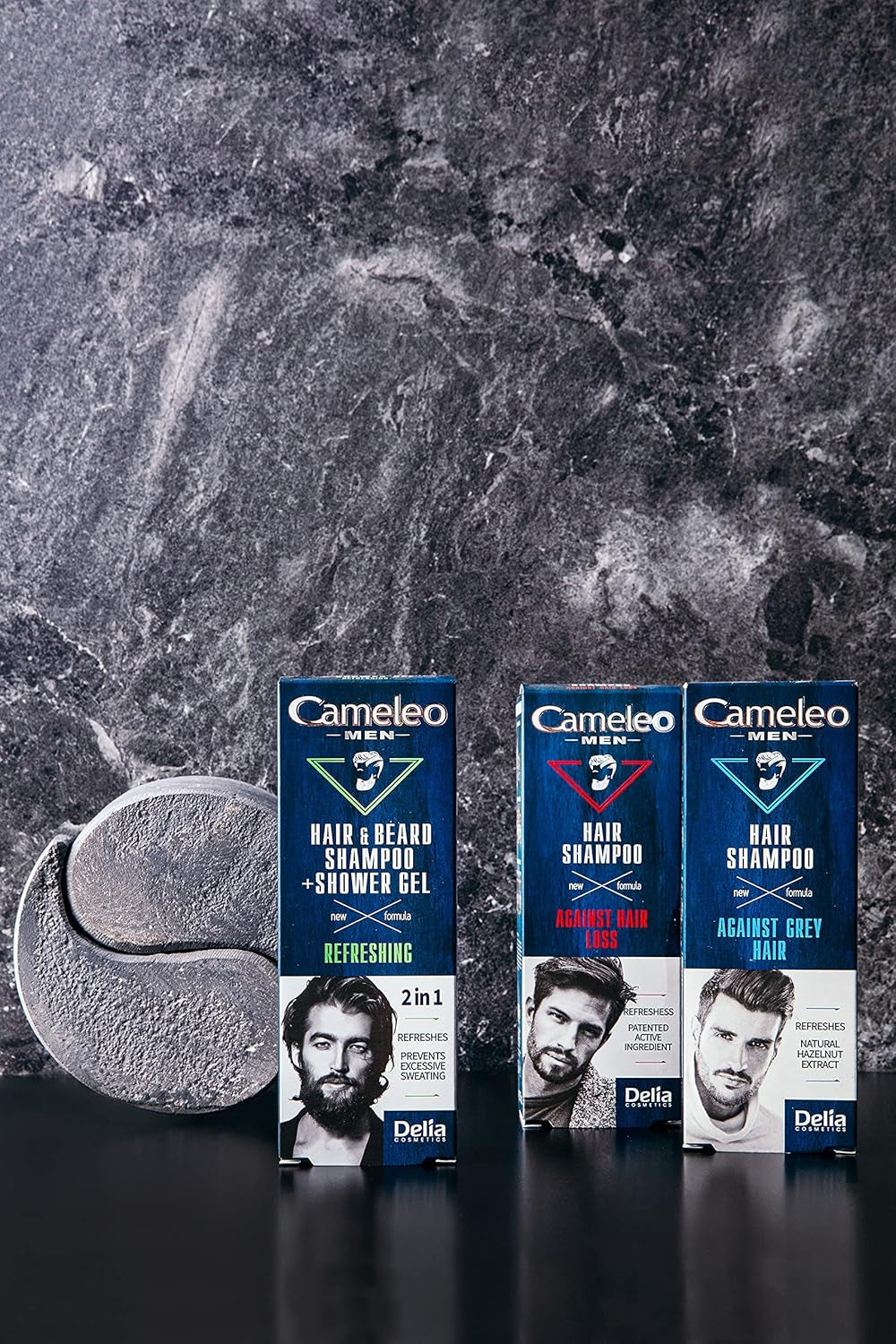 Cameleo Men - Lavaggio per capelli da uomo contro la caduta dei capelli, 150 ml Cura dei capelli Naty Shop