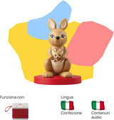 Figura sonora - peluche musicale - musica, canzoni e suoni - giocattolo, contenuti educativi, versione italiana, bambino e bambina 0-2 anni Bebe Toys Naty Shop