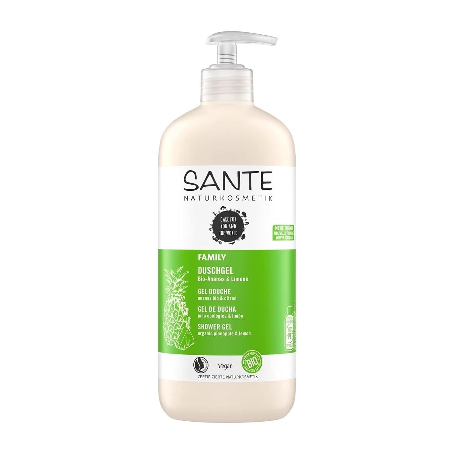 SANTE Natural Cosmetics Gel doccia rinfrescante al profumo di agrumi, 950 ml Doccia e bagno Naty Shop 950 ml Fruttato, fresco