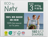 Pannolini Eco Eco by Naty Baby Eco Pannolini - pannolini biologici premium, ecologici, realizzati con materiali a base vegetale, ideali per la pelle sensibile del bambino (taglia 5 - 80 pezzi)