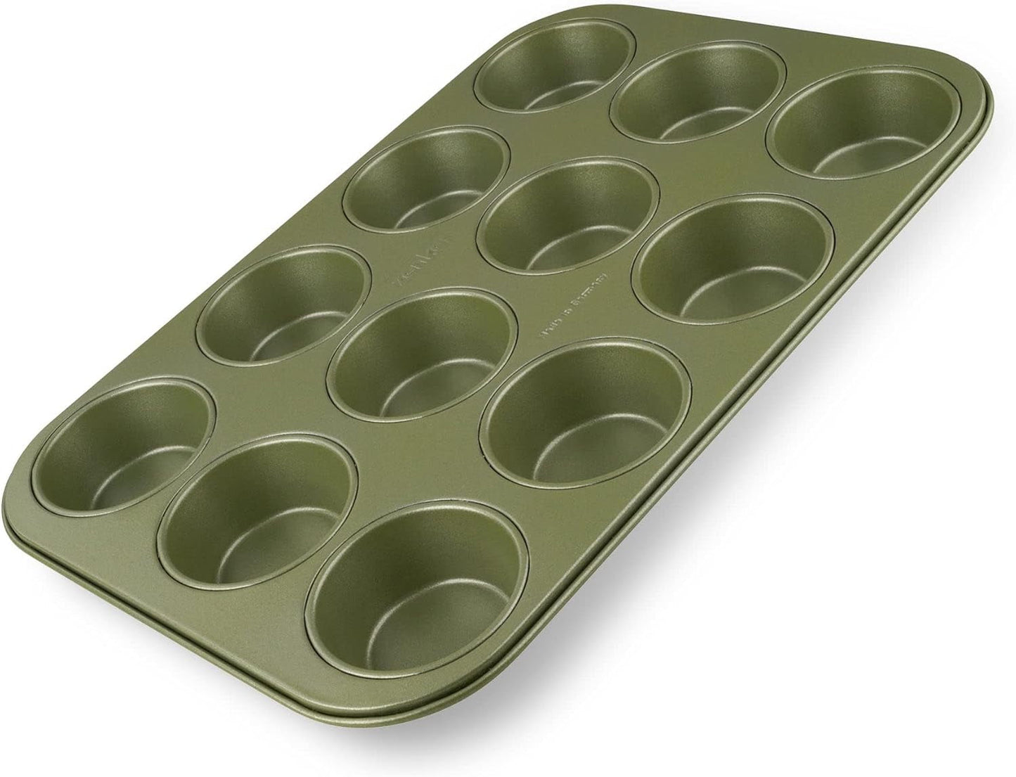 Zenker Muffinform Für 12 Stück – Ressourcenschonende und Klimaneutrale Backform Für Muffins Und Cupcakes – 12Er Muffinblech Mit Veganer Antihaftbeschichtung Stampi e vassoi per cuocere Naty Shop Muffinform
