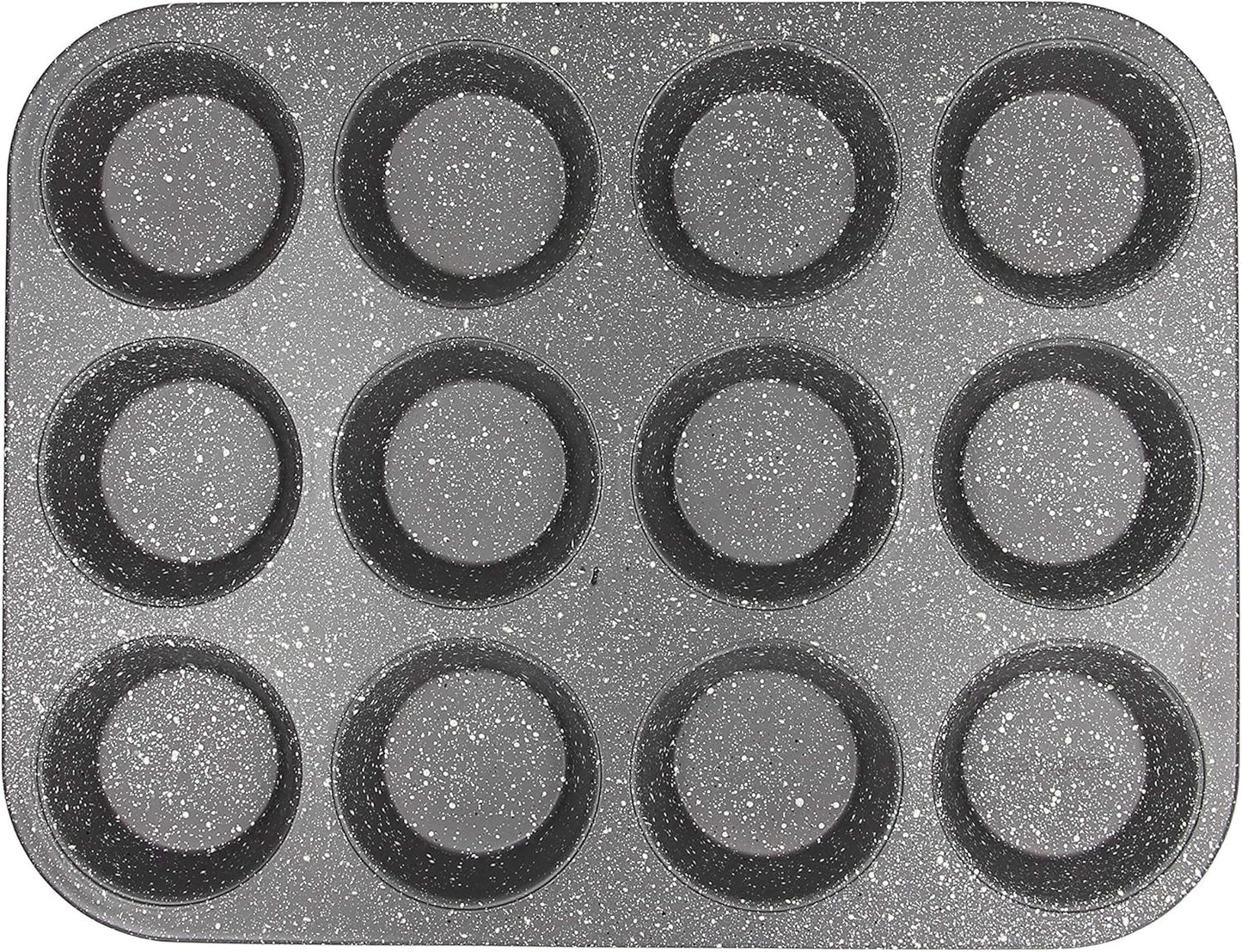 Pure Roq Muffinform Für 12 Muffin, Alluminio, Schwarz Stampi e teglie Naty Shop