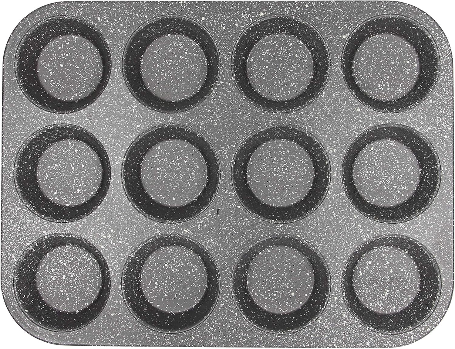 Pure Roq Muffinform Für 12 Muffin, Alluminio, Schwarz Stampi e teglie Naty Shop