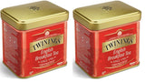 Twinings English Breakfast Tea Tè nero sfuso in scatola da tè Tè nero forte da foglie di tè di alta qualità raccolte dalle migliori piantagioni di tè in Sri Lanka e India G, neutro, 100 grammi
