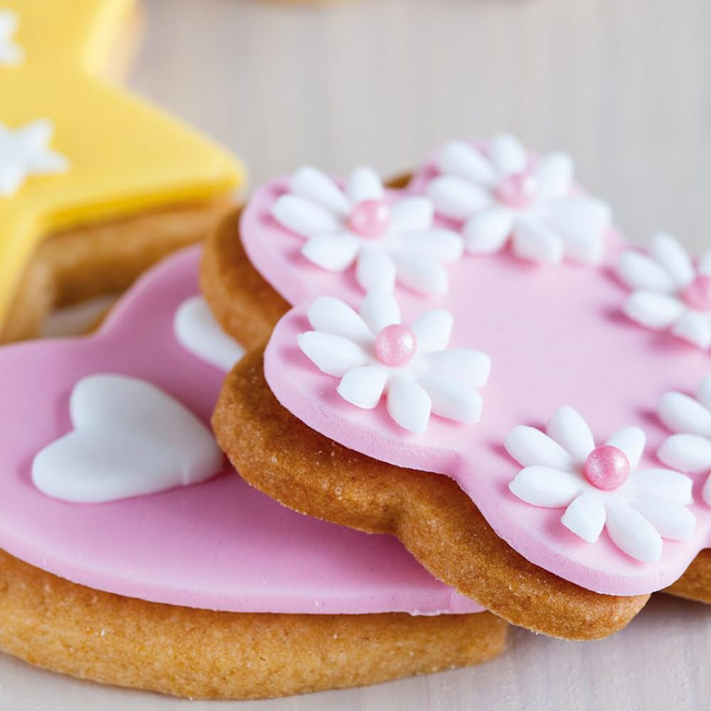 Funcakes Mix Für Kekse: Einfach Zu Verwendende, Knusprige Und Knusprige Kekse, Perfekt Zum Dekorieren Mit Fondant- Oder Royal Icing, Auch Als Tortenkruste Geeignet, Halal., 1 Kg Mix per cottura e cottura Naty Shop