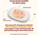Almo Nature HFC Alimento umido naturale per gatti - Ricette assortite con pollo - 6 x 70g