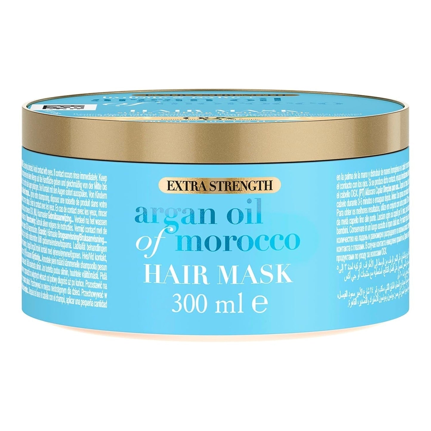OGX Extra Strength Hydrate & Revive + Argan Oil of Morocco Hair Mask (300 ml), lussuosa maschera per capelli con ricco olio di argan e proteine della seta Naty Shop Hair Mask Ogx Argan Oil Of Morocco Hair Mask