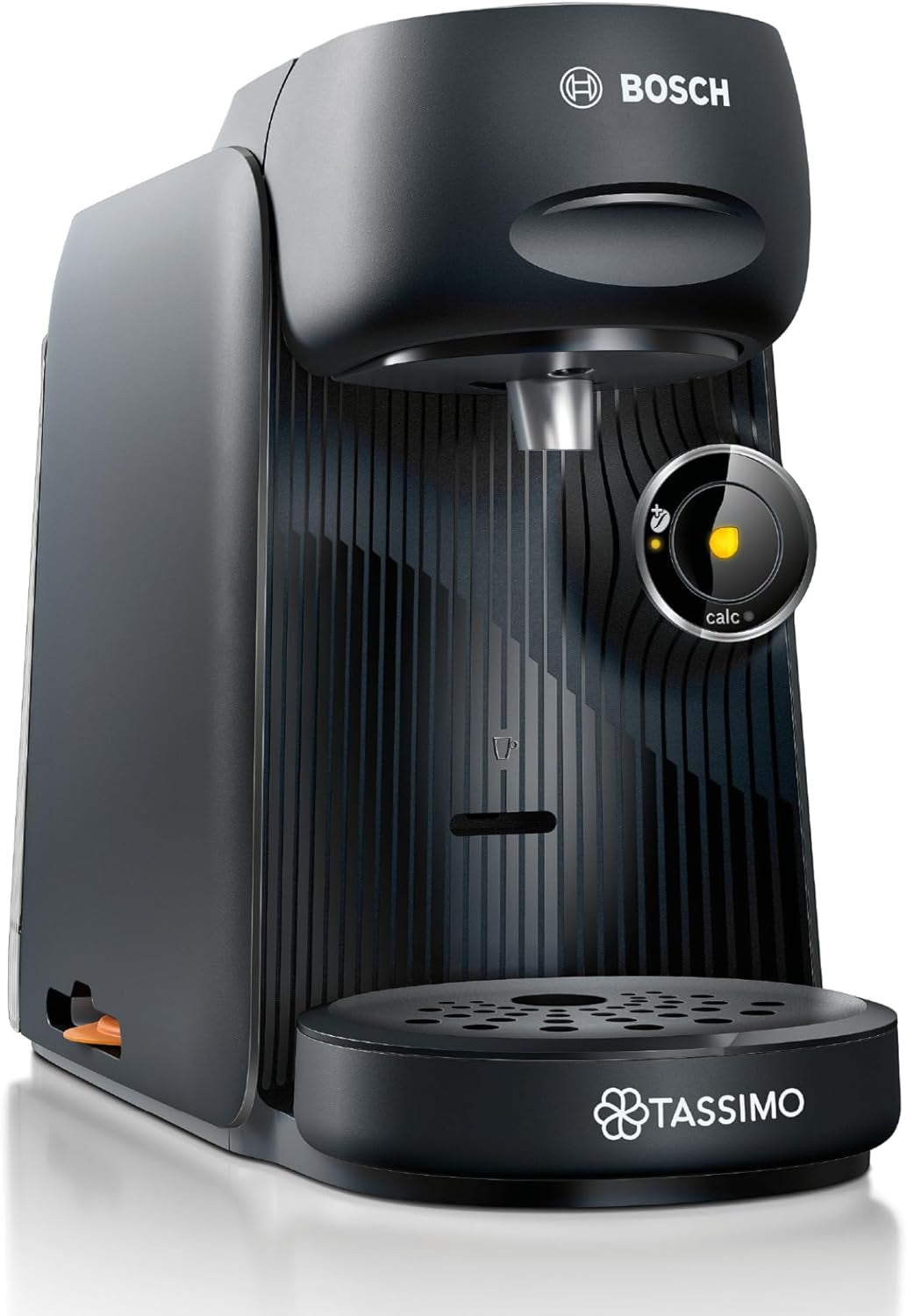Macchina per caffè espresso a capsule Bosch Tassimo finesse TAS162E, 70 bevande, caffè più intenso premendo un pulsante, spegnimento automatico, sostenibile, dosaggio perfetto, 1400 W, nero/nero