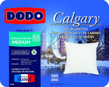 DODO 64476 Cuscino Calgary, Piuma/Oca e Pelle d'Anatra, 65 X 65 cm, Bianco Naty Shop Cuscini Standard