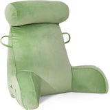 Cuscino da lettura XL per letto e divano con paranuca staccabile, cuscino per la schiena ideale per adulti con memory foam per leggere, lavorare, giocare, guardare la TV, rilassarsi (Grigio)