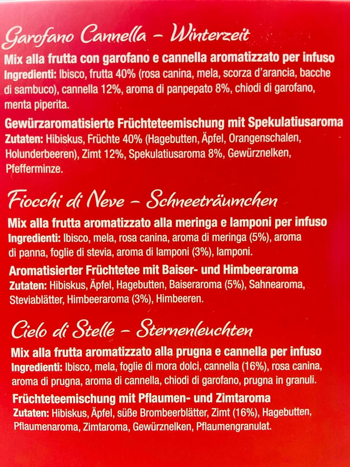 Pompadour Collezione Invernale 1913 Assortimento di Tisane alla Frutta e alle Erbe Decaffeinate - 1 x 30 Bustine di Tè (82,5 Grammi)