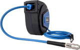 Avvolgitubo automatico Güde 10 m (pressione di esercizio 12 bar, rotazione di 180°, tubo per aria compressa estremamente flessibile, resistente all'olio e alla temperatura, filettatura di collegamento 1/4", supporto a parete)