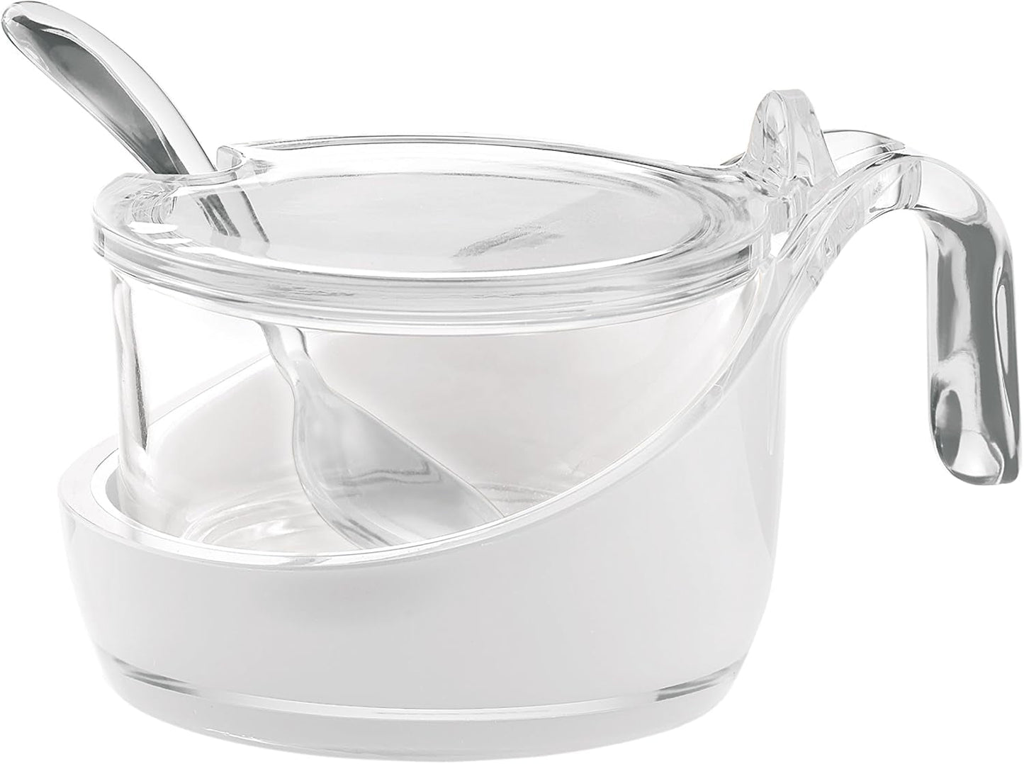 Guzzini - Glam/Vintage, Scatola formaggi, Vasetti di marmellata, Shaker con cucchiaio - Trasparente, 13,8 x 10 x h8 cm - 24890000