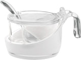 Guzzini - Glam/Vintage, Scatola formaggi, Vasetti di marmellata, Shaker con cucchiaio - Trasparente, 13,8 x 10 x h8 cm - 24890000