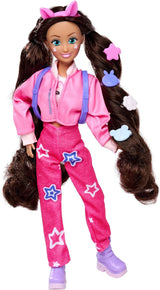 Simba 105953975 - Kawaii Hi Dress-Up Lucy Doll (26 cm) - Bambola articolata per parrucchiere, bambola coniglio a pelo lungo e accessori giocattolo da 4 anni in su