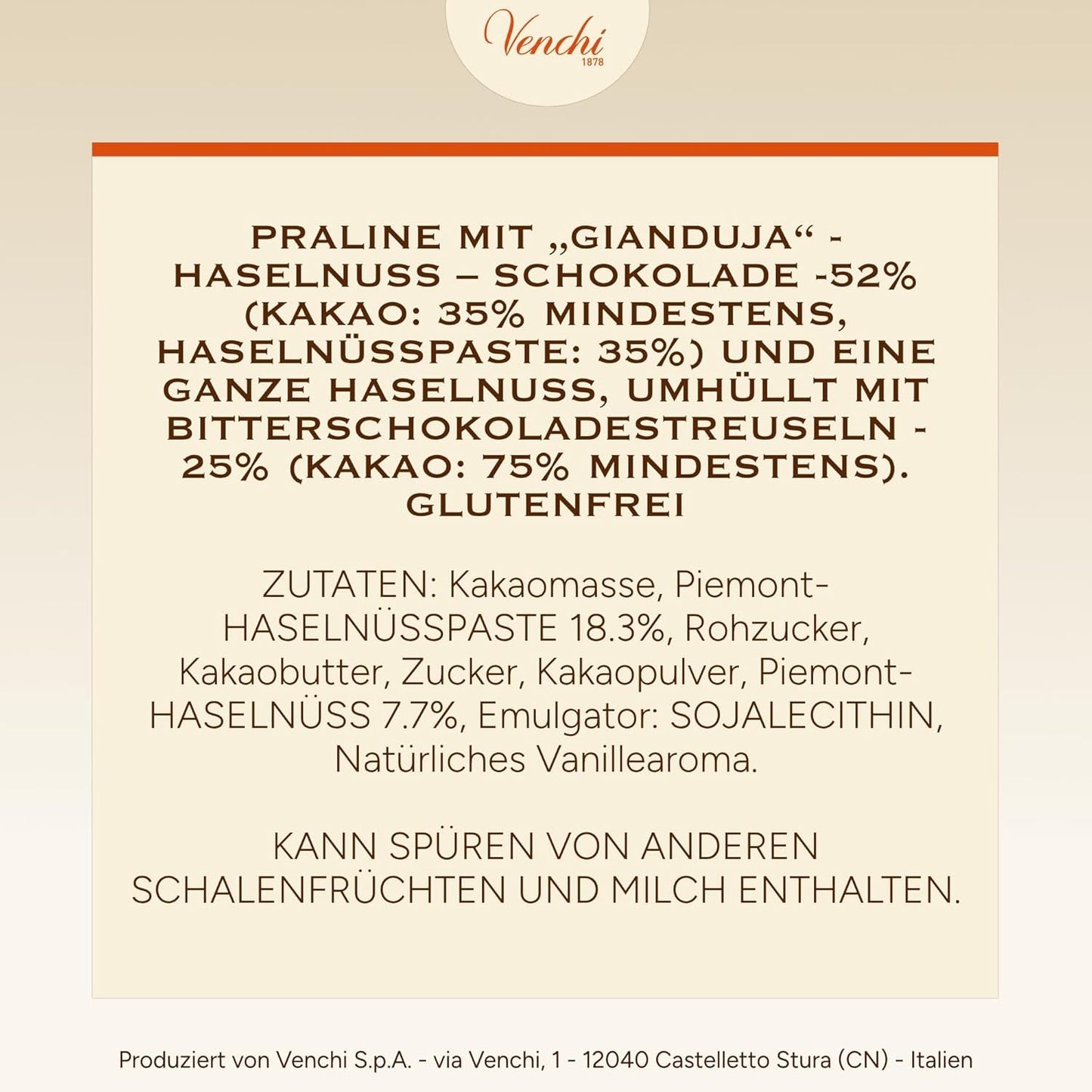 Venchi – Chocoviar Gianduia, praline in sacchetto da 1 kg, cioccolato Gianduia prodotto esclusivamente con “Nocciole di bosco Piemonte”, senza glutine, senza coloranti artificiali e senza conservanti