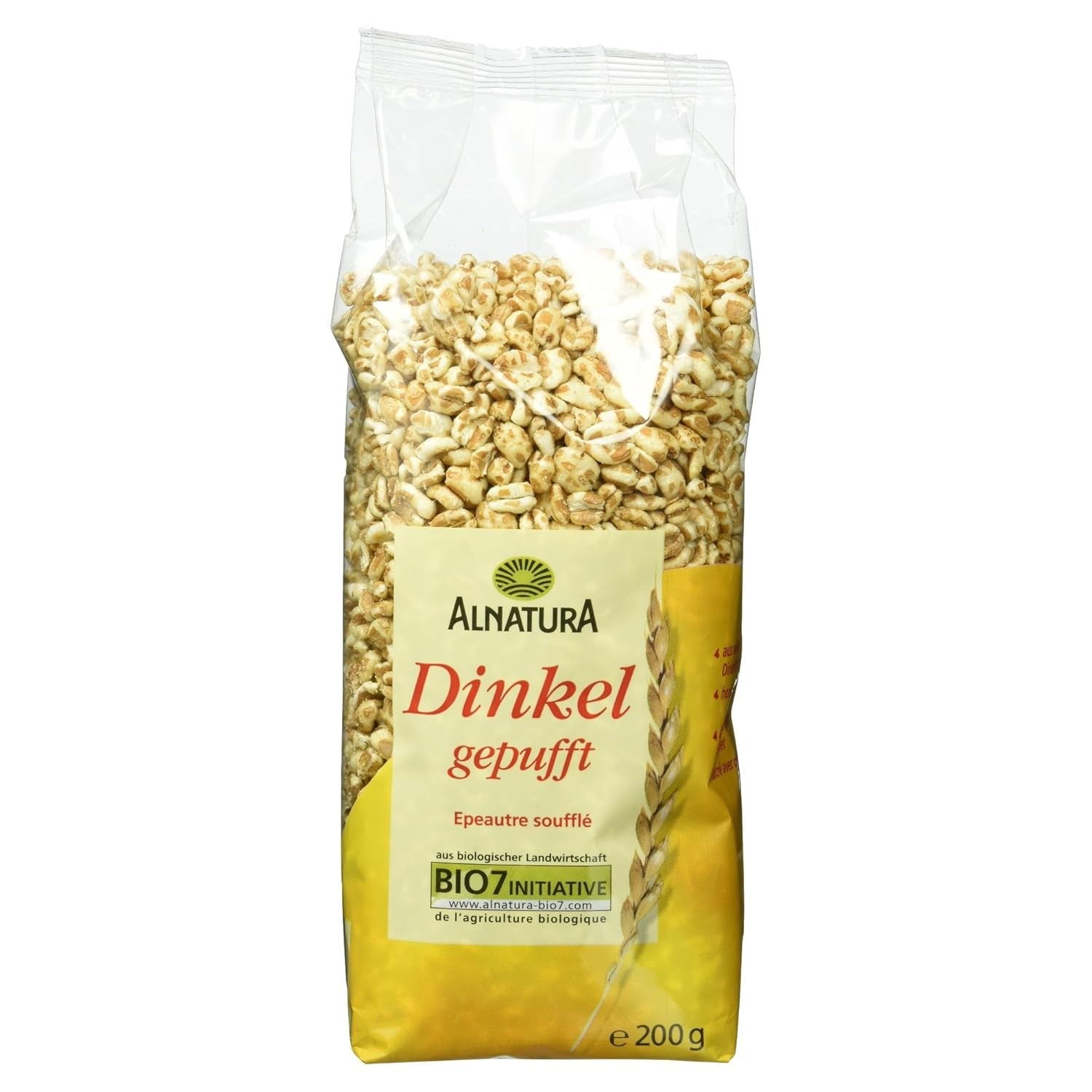 Bio Dinkel Gepuft, 200G Cereali Naty Shop 200 G (Confezione 1Er)