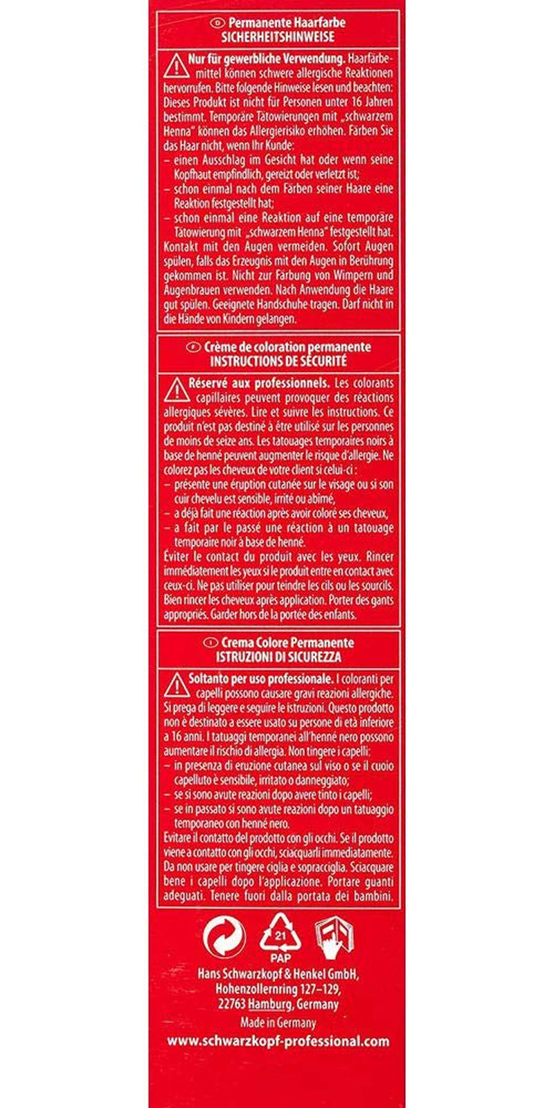 Schwarzkopf IGORA Royal Premium Hair Color 6-68 biondo scuro rosso cioccolato, 1 confezione (1 x 60 g) Tinture per capelli Naty Shop