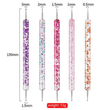 Set di spilli per nail art, 20 pezzi Nageldesign Malerei Pinsel, Pinsel professionali per nail art, Pinsel per nail art, rosa