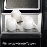 Macchina per caffè espresso completamente automatica Siemens EQ700, ampio schermo TFT a colori, 36 bevande calde e fredde, birra fredda, funzione 2 tazze, controllo app, sistema di pulizia automatico, acciaio inossidabile nero, TQ717D03