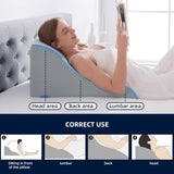 Cuscino da Lettura per Letto e Divano - Cuscino in Piuma Memory Foam - Cuscino per Schienale ergonomico - Perfetto per sostenere la schiena mentre ti rilassi, giochi, leggi o guardi la TV - Ampio