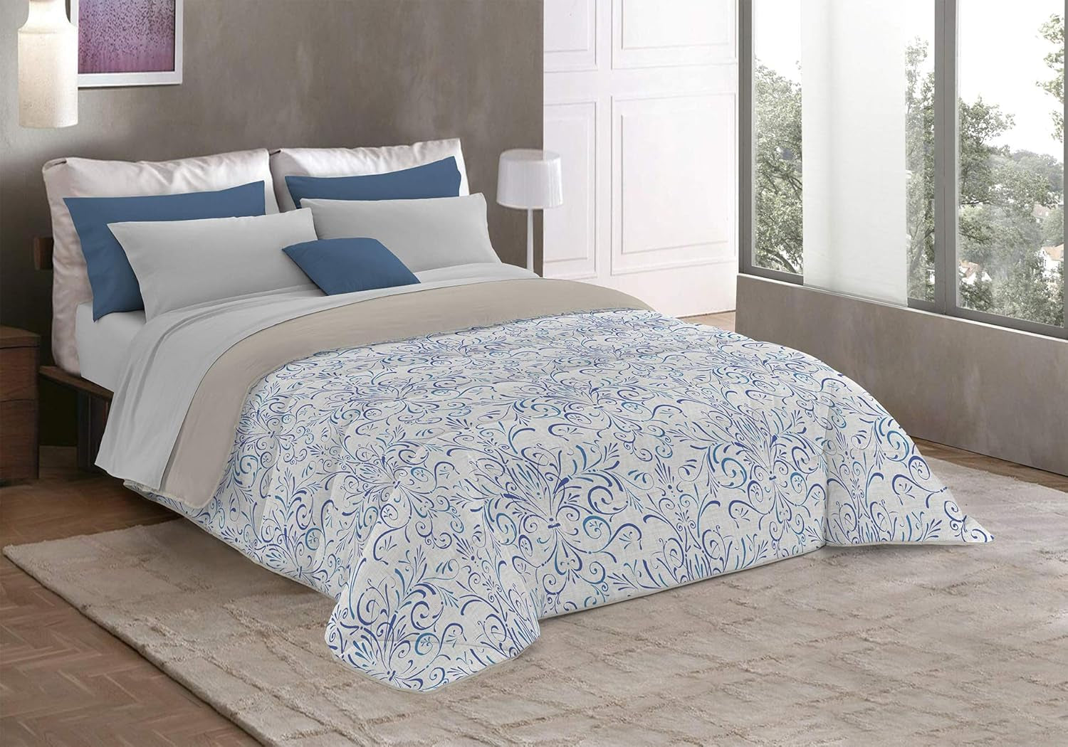 Fantasy T-Fa-Hypnotic-1P Trapunta invernale, Microfibra, Hypnotic, 170X260Cm Trapunte e Trapunte Naty Shop Ornato Tex 260X260 Cm
