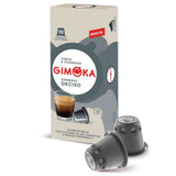 Gimoka Kaffeekapseln Espresso Deciso, Intensität 13/13-100 Kapsel - Compatibile con Nespresso* Haushalts-Espressomaschinen - 100 Stück (10 x 10 Getränke) - Hergestellt in Italien