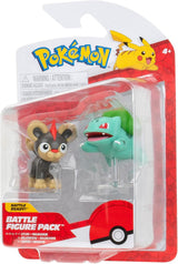 Pokémon PKW3583 - Battle Figure Pack - Leufeo & Bisasam, Figure ufficiali dettagliate, 5 cm cadauna Action figures Naty Shop