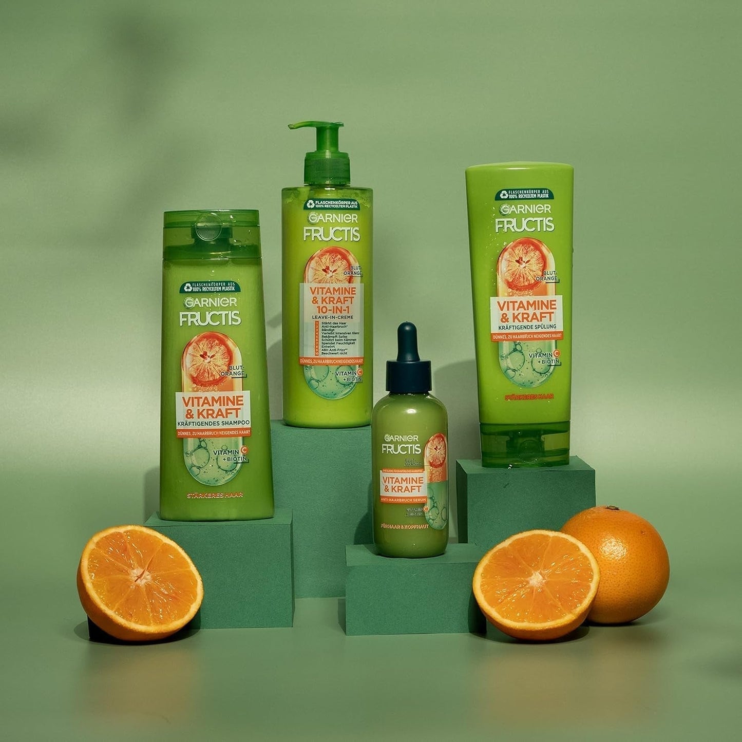Garnier siero rinforzante per capelli e cuoio capelluto diradati efficace contro la caduta dei capelli 2 x 125 ml Garnier Hair Care