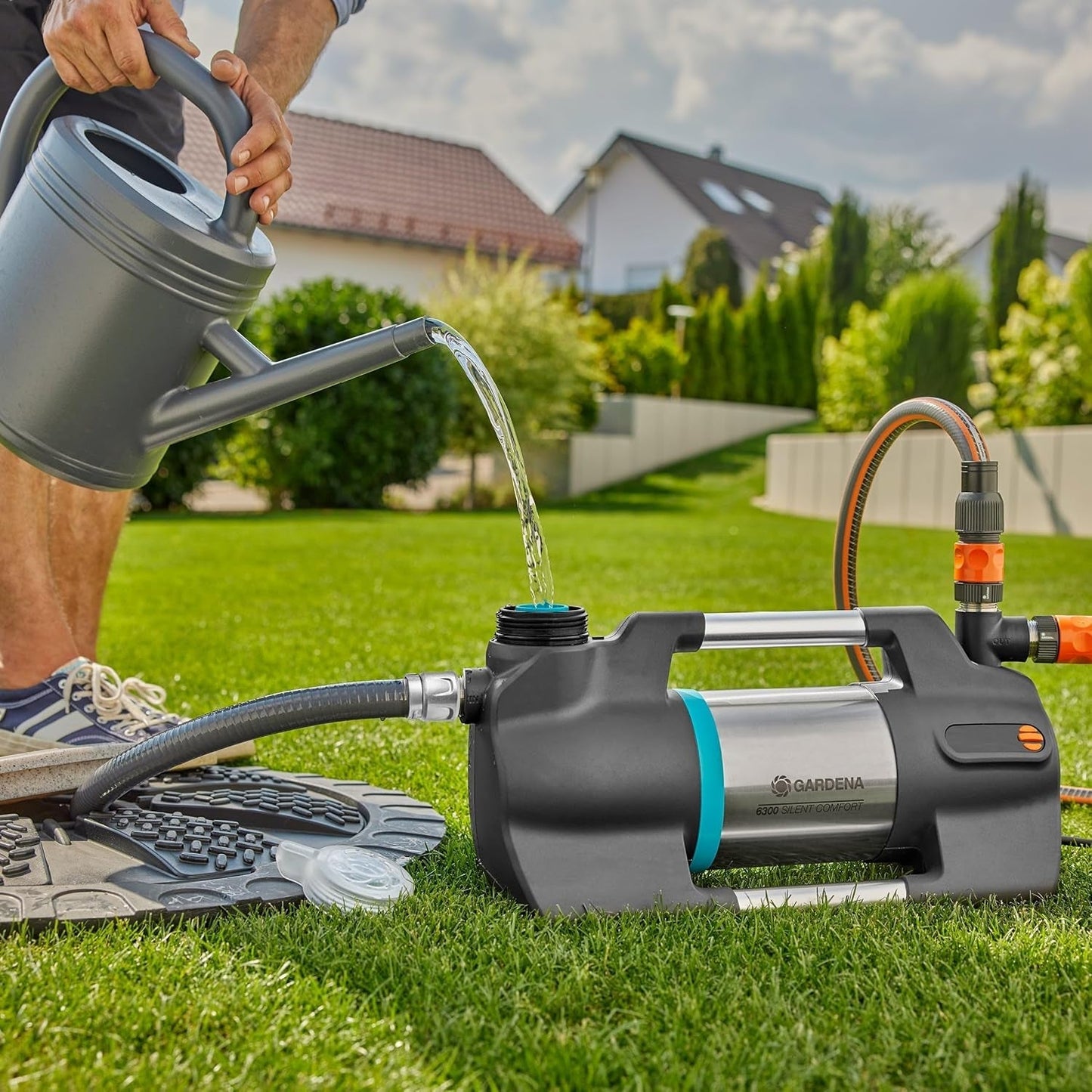 Set di aspirazione Gardena con tubo di aspirazione da 4 m