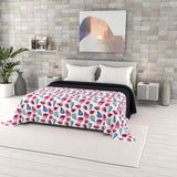 Trapunta estiva stampata fantasia, imbottitura in poliestere, Petali, 260X270Cm Trapunte e Trapunte Naty Shop Petali 260X270Cm