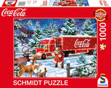 Schmidt Spiele 57598 Coca Cola Christmas Truck Puzzle da 1000 pezzi Naty Shop Titolo predefinito