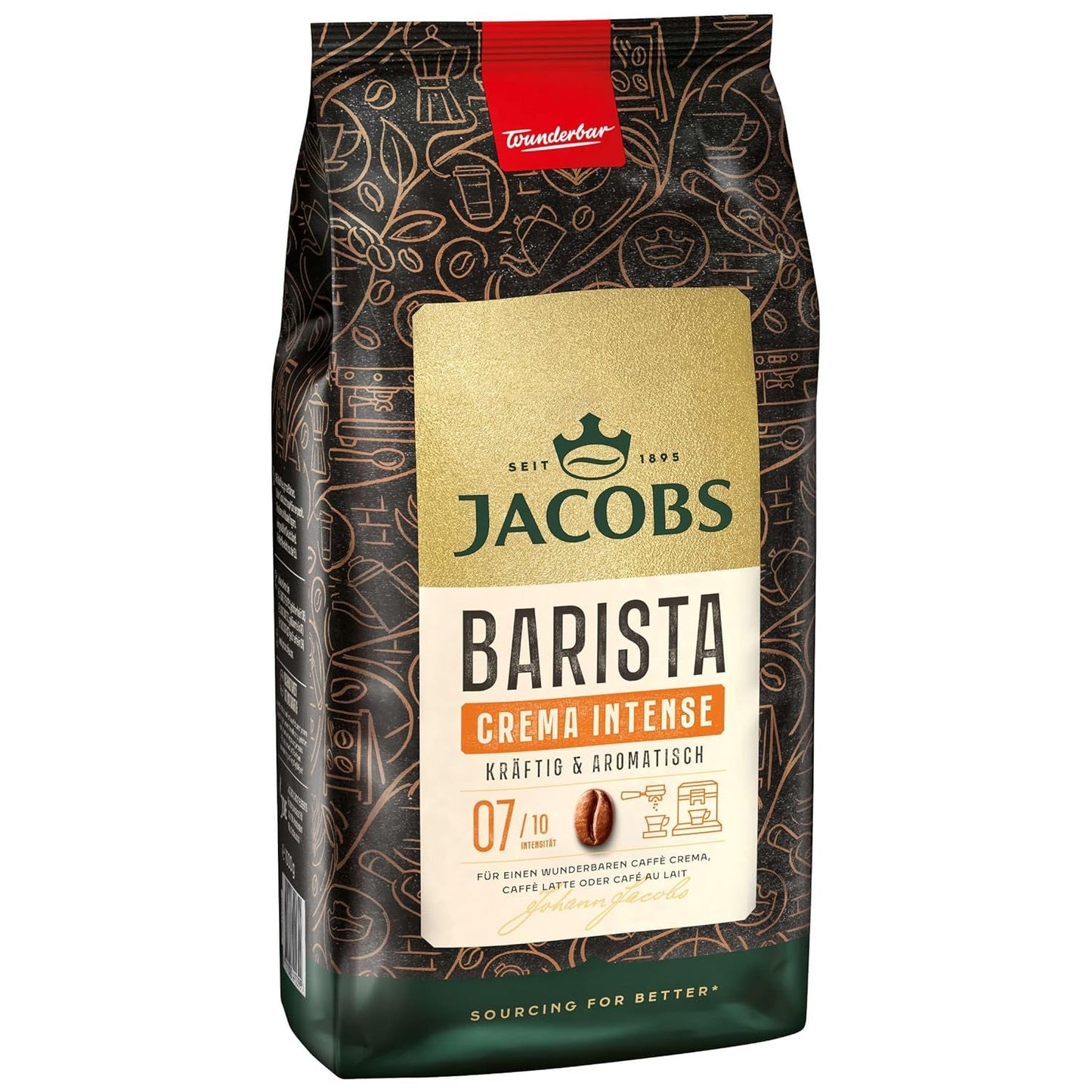 Caffè in grani JACOBS Barista Editions Crema Intensa (4 x 1 kg)