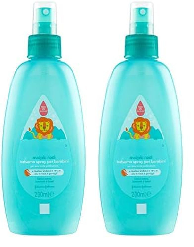 Spray Districante Senza Nodi per Bambini Senza Lacrime Anche per Capelli Lunghi o Ricci 200ml Naty Shop Prodotti Districanti per Capelli 200Ml (Confezione da 2)