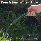 Tubo da giardino Faithfull da 50 m (164 piedi) rinforzato, diametro 12,7 mm (1/2 pollice) - Tubo in PVC resistente, verde
