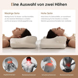 Homyrium Cuscino Collo ergonomico Cuscino ortopedico Memory Foam Cuscino di supporto per collo Cuscino antirussamento Cuscino per chi dorme sul fianco Cuscino per la schiena Cuscini ortopedici cervicali grigi Naty Shop
