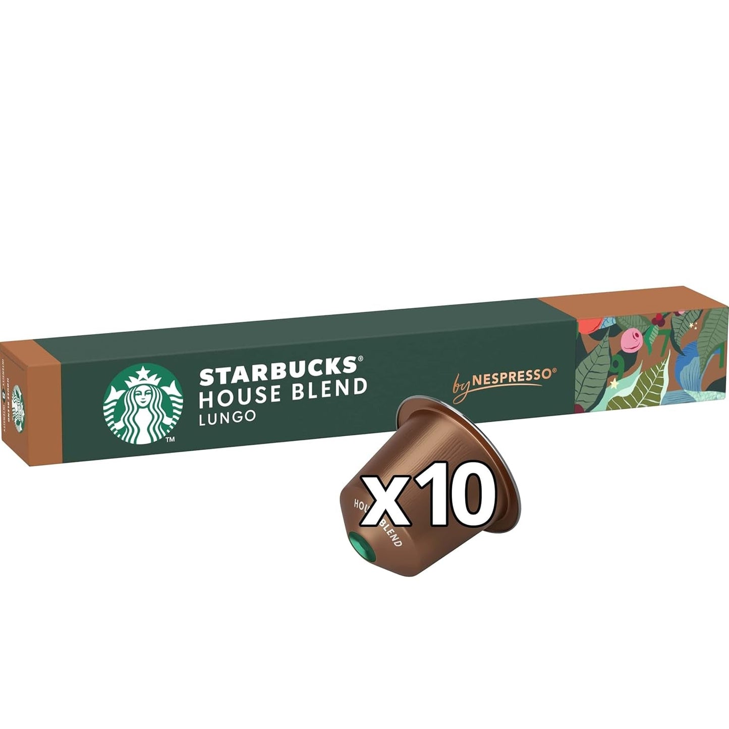 STARBUCKS House Blend di Nespresso, Mittlere Röstung, Kaffeekapseln 10 x 10 (100 Capsule)