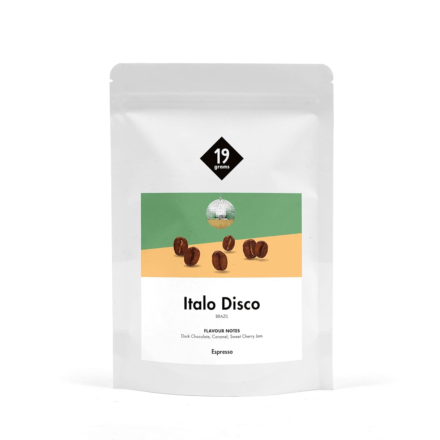 Italo Disco Espresso | 250g Oca Bohne | giusto e sostenibile | frisch geröstet | 100% Arabica Kaffeebohnen | caffè speciale | Kaffeerösterei da 19 grammi
