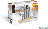 Portaposate in acciaio inossidabile, confezione da 1, argento Naty Shop Kitchen