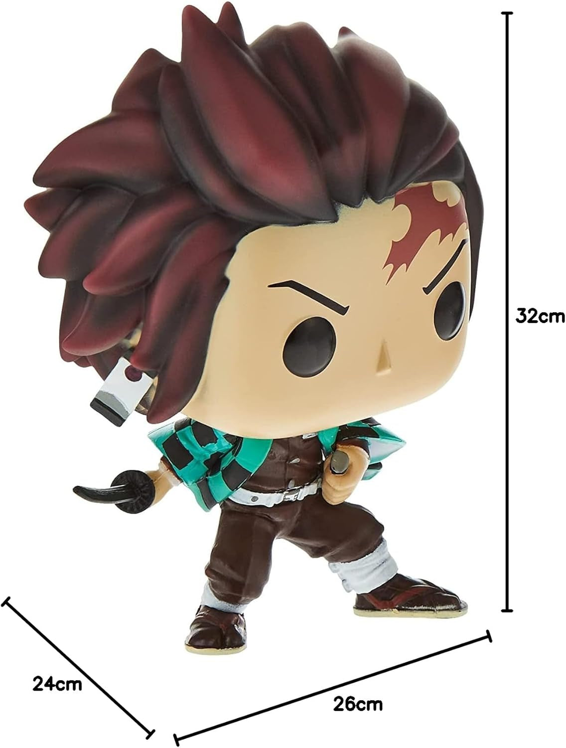 FunkoPop! Animazione: Demon Slayer - Tanjiro Kamado - Figura da collezione in vinile - Idea regalo - Prodotti ufficiali - Giocattoli per bambini e adulti - Fan degli anime - Action Figures per collezionisti Model Figure Naty Shop