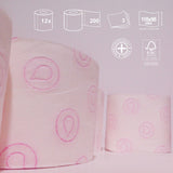 Renova - Carta igienica Skin Care Plus, Decorata, Profumata - 12 rotoli (Carta igienica)