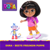 DORA - Bambola Best Friend - Misura 22 cm, con capelli pettinabili, cartella e stivali da scimmia, conosciuta dalla popolare serie TV, per bambini dai 3 anni in su