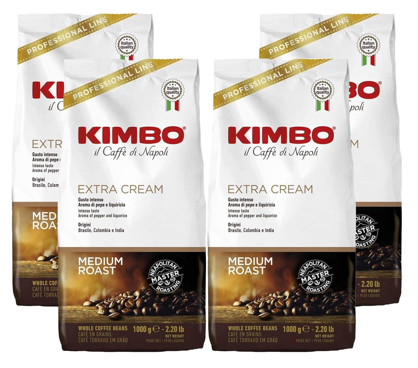 Caffè espresso, panna extra, 4 chicchi di caffè x 1 kg