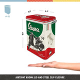Nostalgic-Art Retro Coffee Box, 1,3 L, Vespa - Classico italiano - Idea regalo per gli appassionati di scooter, Prodotto con licenza originale (OLP), Decorazione per officina dal design vintage, Decorazione per officina dal design vintage Scatole per la conservazione degli alimenti Naty Shop