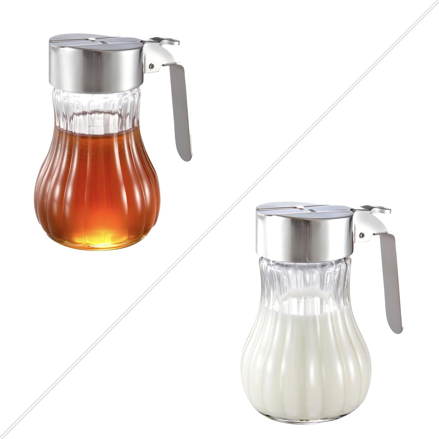 Tescoma CLASSIC tazza crema/miele 250 ml, acciaio inox e vetro robusto, ideale per la casa e la ristorazione, resistente e funzionale