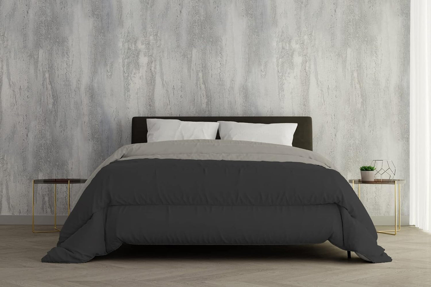 Italy Bedding Piumino invernale grigio chiaro/grigio scuro 2 posti 250 X 200 Cm Trapunte e Piumini Naty Shop Grigio chiaro/grigio scuro 250 X 200 Cm