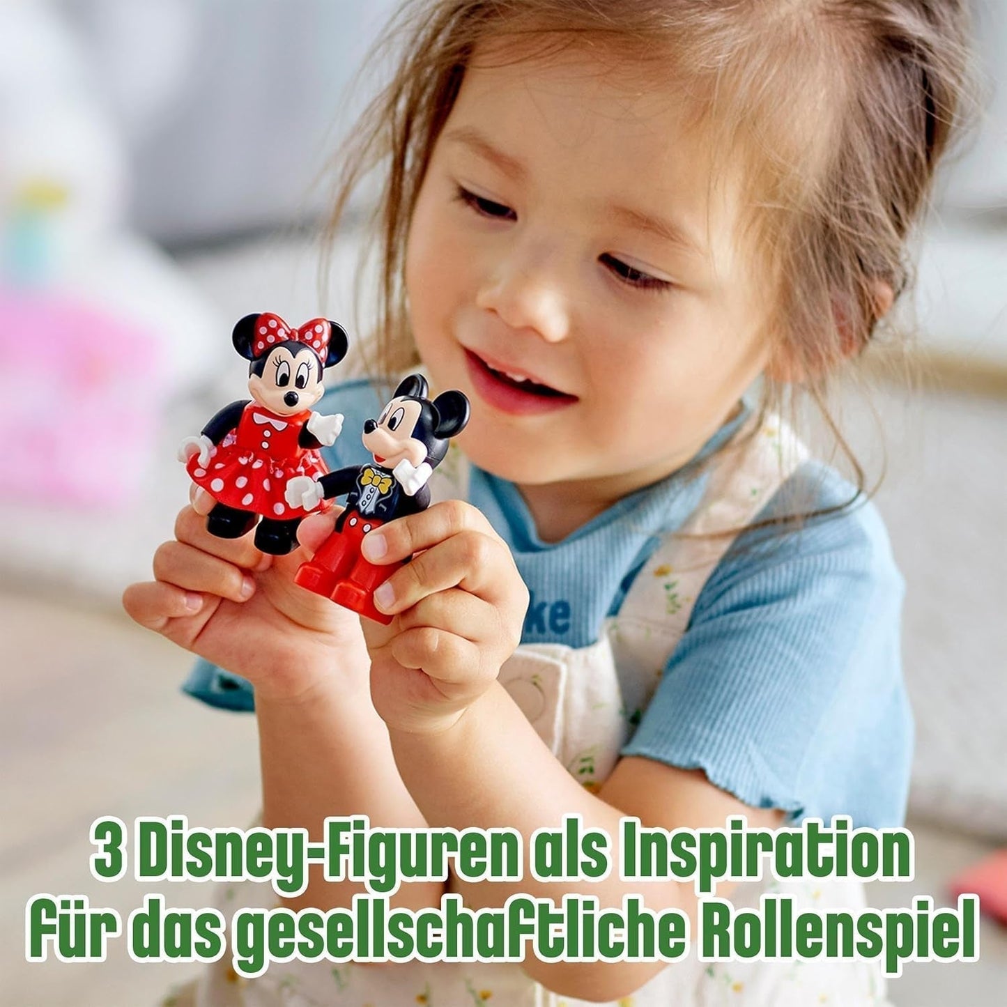 LEGO DUPLO Disney 10941 Treno di compleanno di Topolino e Minnie, trenino giocattolo con torta e palloncini, regalo per bambini dai 2 anni in su Set da costruzione Besuche den LEGO-Store