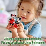 LEGO DUPLO Disney 10941 Treno di compleanno di Topolino e Minnie, trenino giocattolo con torta e palloncini, regalo per bambini dai 2 anni in su Set da costruzione Besuche den LEGO-Store