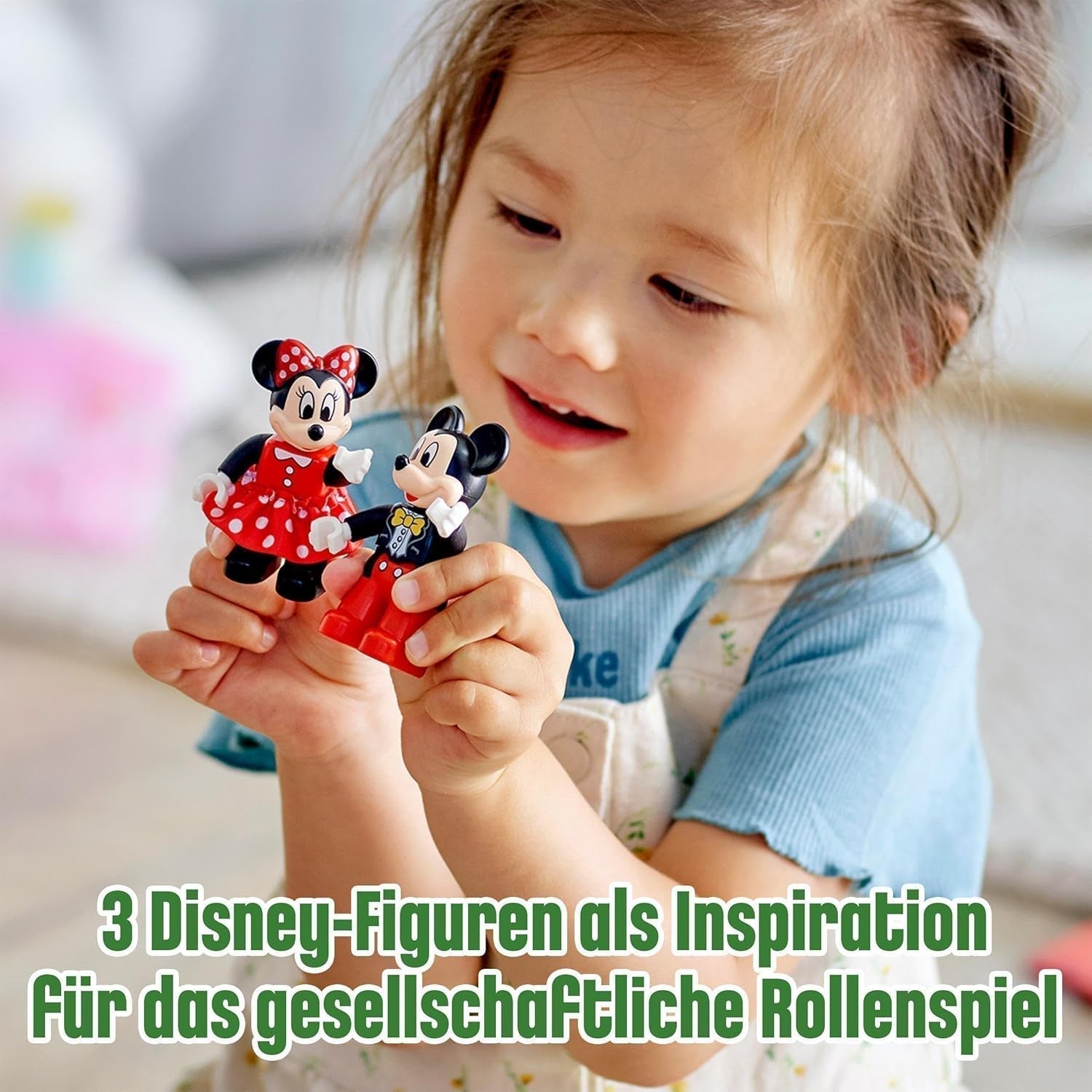 LEGO DUPLO Disney 10941 Treno di compleanno di Topolino e Minnie, trenino giocattolo con torta e palloncini, regalo per bambini dai 2 anni in su Set da costruzione Besuche den LEGO-Store