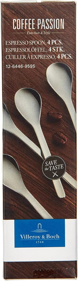 Villeroy And Boch - Set cucchiaini espresso Coffee Passion, 4 pz, 10 cm, acciaio inox 18/10 Kitchen Naty Shop